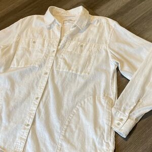 REI Co-op Hemp Cotton Button up Shirt Lightweight Jacket Coastal Lagenlook sz XL